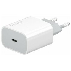 СЗУ адаптер USB Type-C, Power Delivery, 18Вт, белый, Deppa