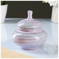 Сахарница "Орнамент", 0,35л / 11см, лаванда 7004077 Борисовская керамика