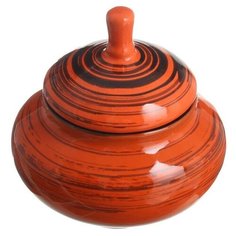 Сахарница "Орнамент" 0,35л, тигровая 7155638 Борисовская керамика