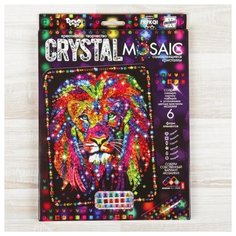 Набор для создания мозаики «Лев» CRYSTAL MOSAIC, на тёмном фоне Danko Toys