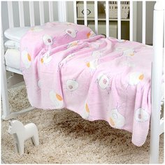 Покрывало Baby Nice Velsoft 3D Птичка, 100 х 150 см, птичка/розовый
