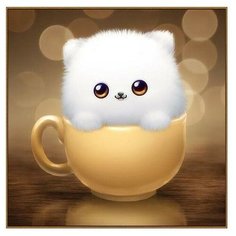 Алмазная мозаика "Чудо в чашке", 21 цвет Milato