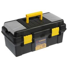 Ящик для инструмента TUNDRA, 16", 41х21х18.5 см, пластиковый, подвижный лоток, 2 органайзера 5664626