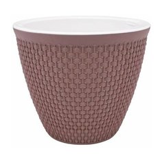 Кашпо "Ротанг" (1,6л.) Цв. Мокко (Арт. КШ-6471) BMC