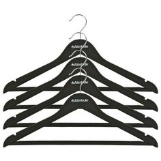 Вешалка Attribute для костюма AHP144 набор 4 шт черный