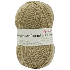 Пряжа Пехорка Австралийский меринос (95% мериносовая шерсть, 5% акрил) (337-Лама), 5 мотков
