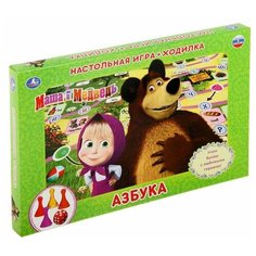 Настольная игра-ходилка «Маша и Медведь, Азбука» Умка