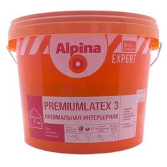 Краска Alpina Expert Premiumlatex 3 моющаяся матовая бесцветный 2.35 л