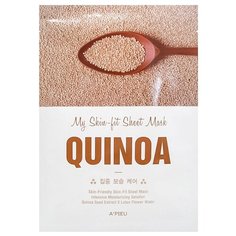 APIEU My Skin-Fit Sheet Mask Quinoa Tканевая маска для лица с экстрактом киноа( 3 штуки)