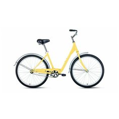 Велосипед FORWARD GRACE 26 1.0 (26" 1 ск. рост 17") 2020-2021, бежевый