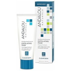 Andalou Naturals маска Clearskin Отшелушивающая с энзимами Комбуча 53 мл