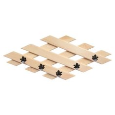 Вешалка Ромб 685285 см 5 металлических крючковклёнлипа 4 (32311) Банные штучки