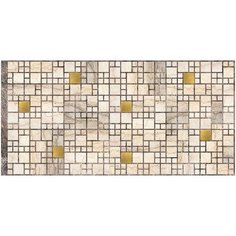 Панели ПВХ / Панели пвх для стен Мозаика Мрамор с золотом 955х480 мм, 12шт. Grace