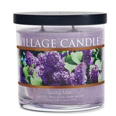 Ароматическая свеча Village Candle "Весенняя сирень", стакан, маленькая