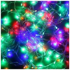 Гирлянда светодиодная "Вьюн"14м, 180LED, мультицвет, прозрачный провод Сноубум