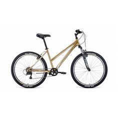 Велосипед FORWARD IRIS 26 1.0 (26" 6 ск. рост 17") 2020-2021, золотой