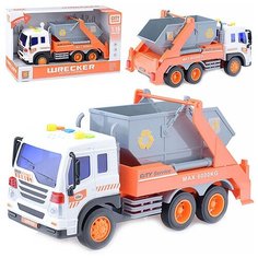 Машина WY340B "Спецтехника"(мусоровоз) на батарейках, в коробке Wen Yi