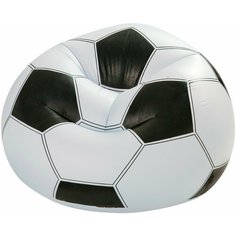Надувное кресло Intex Sports Fan Beanless Bag, черно-белый