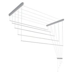 Сушилка для белья Лиана потолочная пластмассовая 1,2 м, белая Liana