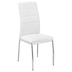 Стул Woodville Okus, металл/искусственная кожа, цвет: white