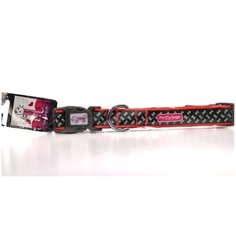 Ошейник "ForMyDogs" светоотражающий, цвет: оранжевый размер: L 23-62 см