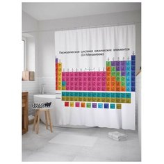 Штора для ванной JoyArty Химическая таблица 180х200 (sc-378524)