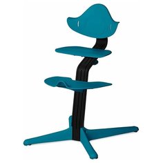 Детский стульчик Evomove Nomi от 2 до 12 лет с черным основанием океан