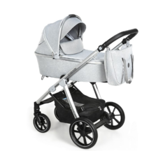 Коляска 2в1 BABY DESIGN BUENO Light gray / Светло- серый