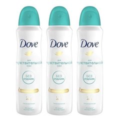 Dove антиперспирант, спрей, Бережная забота, 150 мл - 3 шт