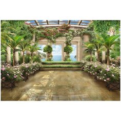 Фотообои виниловые на флизелиновой основе "Тропическая оранжерея", Арт. 24-273, 400х270 см (ШхВ) Polimar