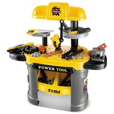 Набор инструментов Power Tool 1582533, верстак, детский игровой набор, строительные инструменты, 68х66х30 см Play Smart