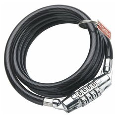Замок велосипедный TONYON тросовый 6х1800мм с кодом 4 цифры TBS