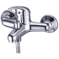 Смеситель для ванной, керамический картридж ⌀40, клапанный пер. в корпусе, хром Solone