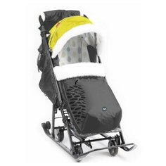 Санки коляска Ника Детям НД 7-5К/1 черный с золотым Nika