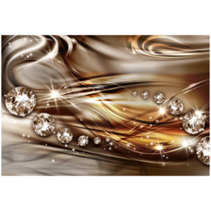 Фотообои виниловые на флизелиновой основе Polimar "Бриллианты 3D коричневый фон", Арт. 14-459, 400см х 270см (ШхВ)