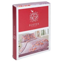 Постельное белье Семейное поплин 100% хлопок, 2 наволочки 70*70 ECOTEX