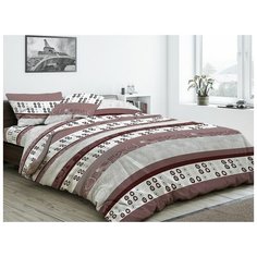 Постельное белье 2х спальное с евро простынью Бязь плотность 142 г. м2 100% хлопок, 2 наволочки 70*70 шуйские ситцы