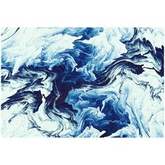 Фотообои виниловые на флизелиновой основе "Синий мрамор", Арт. 144-320, 400х270 см (ШхВ) Polimar