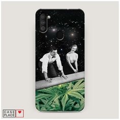 Чехол Пластиковый Samsung Galaxy M11 Ковер самокрут Case Place