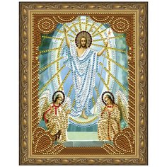 Алмазная мозаика 5D Molly с нанесенной рамкой 20х30 см Воскресение Христово 7 цветов