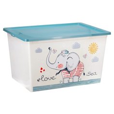 100846_263 Ящик 50л деко 530х370х300мм_слоник М 2359 Idea (М Пластика)