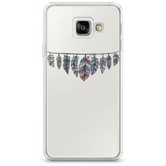 Силиконовый чехол "Гирлянда из перьев 1" на Samsung Galaxy A3 2016 / Самсунг Галакси А3 2016 Case Place