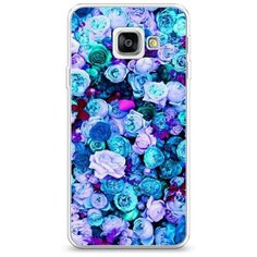 Силиконовый чехол "Цветочный ковер" на Samsung Galaxy A3 2016 / Самсунг Галакси А3 2016 Case Place