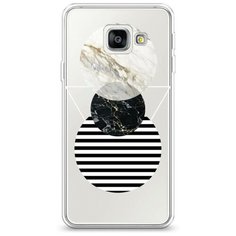 Силиконовый чехол "Пирамида из кругов" на Samsung Galaxy A3 2016 / Самсунг Галакси А3 2016 Case Place