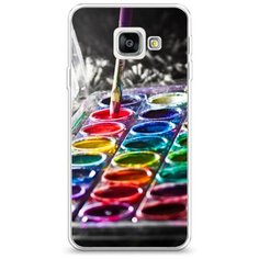 Силиконовый чехол "Палитра красок" на Samsung Galaxy A3 2016 / Самсунг Галакси А3 2016 Case Place