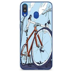 Силиконовый чехол "Хобби велосипед 10" на Samsung Galaxy M20 / Самсунг Галакси М20 Case Place