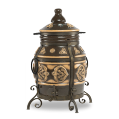 Тандыр Эко тандыр Урал (без столика, без колес, цвет - черный) дровяной ЭкоТандыр