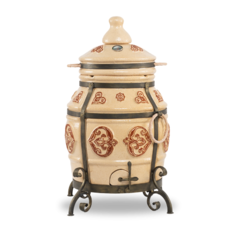 Тандыр Эко тандыр Урал (без столика, без колес, цвет - слоновая кость) дровяной ЭкоТандыр