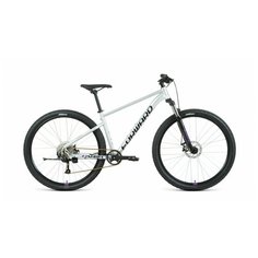Велосипед FORWARD SPORTING 29 XX (29" 9 ск. рост 21") 2020-2021, серебристый/фиолетовый