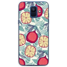 Силиконовый чехол Постер с гранатами на Samsung Galaxy A6 / Самсунг Галакси А6 Case Place